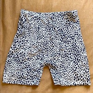 John Galt Leopard Griffin Biker Shorts